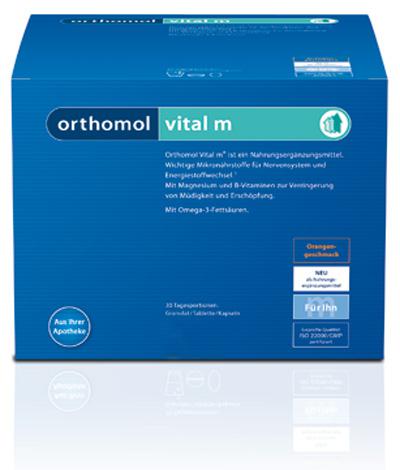 Ортомол Витал M купить Orthomol Vital M на 30 дней. Бесплатная доставка Ортомол Витал M. Orthomol и микронутриенты Ортомоль. Доказанная эффективность Ортомол